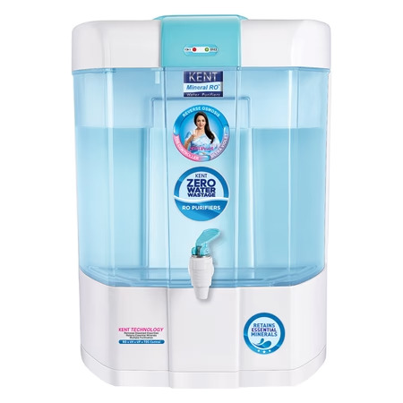 KENT Pearl RO Water Purifier | 4 Years Free Service | ISI Marked | Multiple Purification Process | RO + UV + UF + TDS Control + UV LED Tank | 8L Detachable Tank 